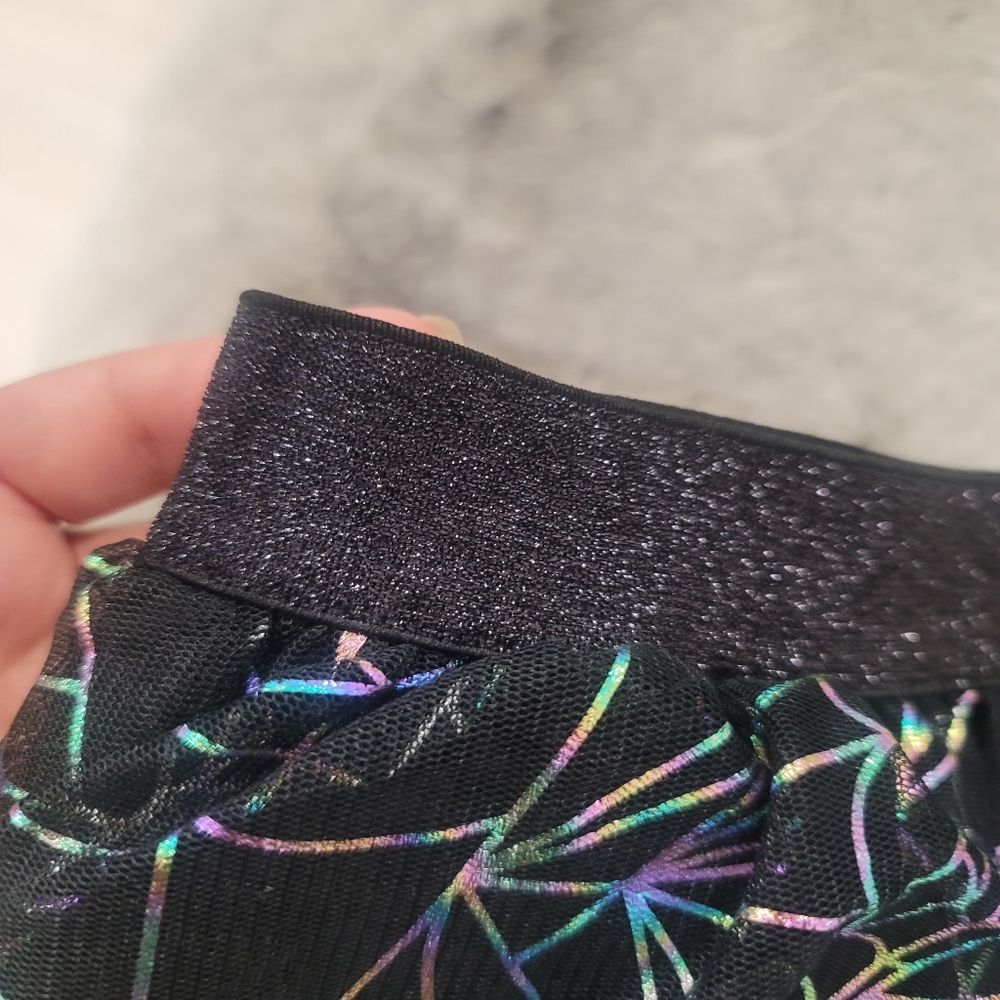 New Cat and Jack halloween spiderweb rainbow metallic tutu skirt size L - Picture 6 of 12